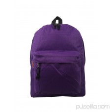 K-Cliffs Backpack Classic School Bag Basic Daypack Simple Book Bag 16 Inch Navy 564848089